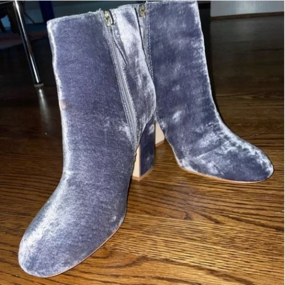 Zara Velvet Booties - Picture 5 of 8